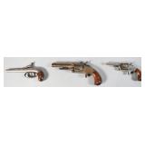 3 Late 19th c American Handguns Smith and Wesson