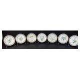 7 Royal Copenhagen Flora Danica Luncheon Plates