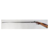 Percussion Cane Gun with Detachable Shoulder Stock
