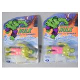 Pair Durham Incredible Hulk Wind-Up Swimmers