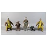 5 Bandai & Billiken Vinyl Kaiju & Alien Figs