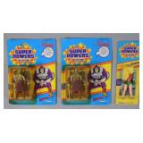 3 Kenner Super Powers Figs w/ DeSaad & Robin