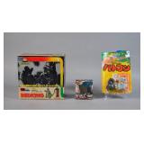 3 Vtg Bandai Red King & Tomy Godzilla Kaiju