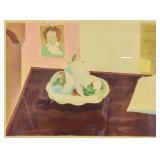 Glaser Lithograph Eggplants & Beethoven