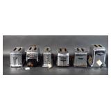 6 Vtg Toasters: Gen Mills, Toastmaster, Delta