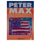 Signed Peter Max Leningrad Museum Poster