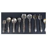 9 Str. & Silver-Plated Flatware