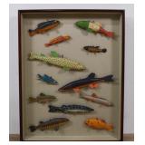 Swenarton Set 12 Folk Art Fish Decoys