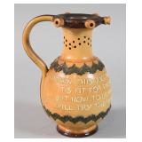 Doulton Lambeth Stoneware Puzzle Jug