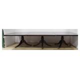 Regency Style Mahogany Dining Table w/ Leaves
