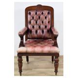 Victorian Aesthetic Movement Library Armchair
