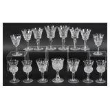 15 Waterford & Edinburgh Crystal Stemware