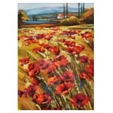 Michael Milkin Giclee Red Poppies