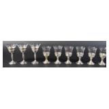 9 S.A. Schwarz Co. Str. & Glass Stemware