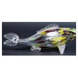 Murano Style Hand-Blown Art Glass Fish