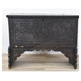 19th Century Carved Moorish Blanket Chest