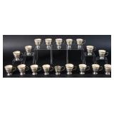 18 Sterling Demitasse Cup Holders with 17