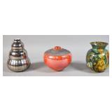 3 Pottery Vases incl. Dudley Vaccianna