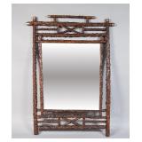 Rustic Adirondack Style Wall Mirror