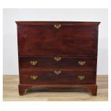 Pine Blanket Chest with Two Drawers