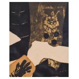 Antoni Clave Mixed Media Print Svart Handske