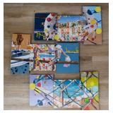 Jake Clark Group of 3 Mixed Media Works