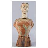 Antique Carved Wood Santos Mannequin