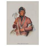 McKenney & Hall Winnebago Warrior Lithograph