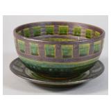 Masayama Oribe Ceramic Bowl & Underplate