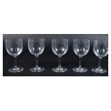 Set 5 Baccarat Perfection Wine Glasses