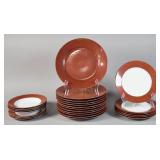 25pc Laure Japy Limoges Les Mouchetï¿½s Dinner