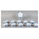 20 Royal Worcester Hanbury Cups & Saucers