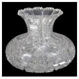 American Brilliant Cut Flower Center Vase