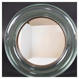 Art Deco Style Green Glass Vanity Mirror