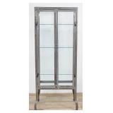Christian Audigier Steel & Glass Cabinet