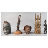 5 West African Ethnographic Masks and Figures