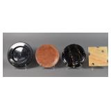 Group of 4 Stone and Marble Serving Platters