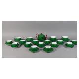 26pc Laure Japy Limoges Les Mouchetï¿½s Tea Set