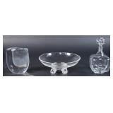 Group of 3 Steuben and Kosta Art Glass Pieces
