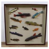 Swenarton Set 12 Folk Art Fish Decoys