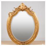 Louis XV Style Giltwood Oval Wall Mirror