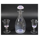 Millefiori Paperweight Crystal Liqueur Set
