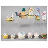 11 Porc. & Enamel Boxes Incl. Tiffany