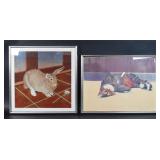 Milton Glaser Pair Lithos Mookie & Annie