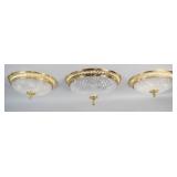 Trio Arihant Cut Glass Ceiling Fixtures