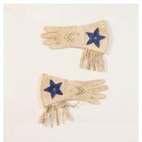 Pair North Amer Indian Beaded Gauntlets