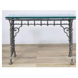 BICLAM Cast Iron & Glass Console, Late 19th C