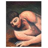 Philip Stein Oil on Board Figure