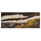 Homer Costello Oil on Canvas Seascape