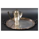 Christofle Art Deco Teapot & Tray